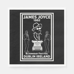 Serviette En Papier James Joyce Dublin Irlande