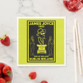 Serviette En Papier James Joyce Dublin Irlande (En situation)