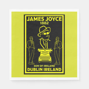 Serviette En Papier James Joyce Dublin Irlande