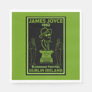 Serviette En Papier James Joyce Dublin Irlande