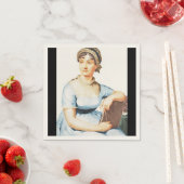 Serviette En Papier Jane Austen Thème Papier Napkins (En situation)