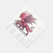 Serviette En Papier Janvier Birthstone Dragon - Garnet (Coin)