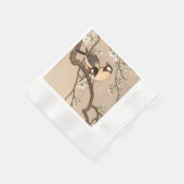 Serviette En Papier Japonais Asiatique Koson Bird Chickadee Songbird (Coin)