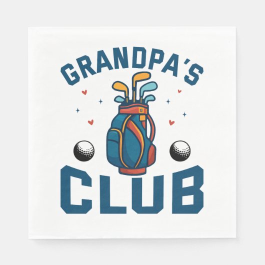 Serviette En Papier J'Appuie Sur Ce Golf (Devant)