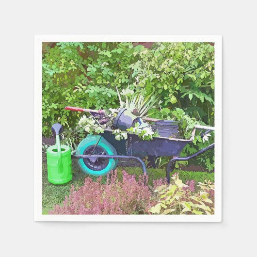 SERVIETTE EN PAPIER JARDIN (Devant)