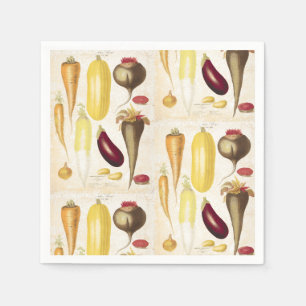 Serviette En Papier Jardin antique Légumes Cuisine Art Papier artisana
