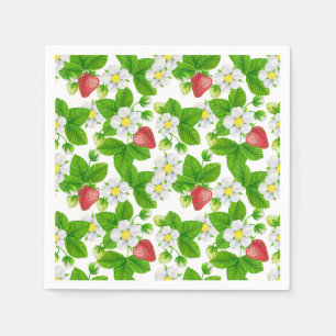 Serviette En Papier Jardin aux fraises