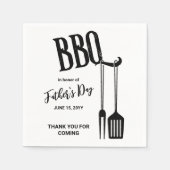 Serviette En Papier Jardin BBQ (Devant)