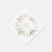 Serviette En Papier Jardin Boho Fête de mariage champêtre (Coin)