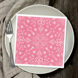 Serviette En Papier Jardin Boho Valentine