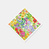 Serviette En Papier Jardin botanique Floral Fleurs Papier serviettes (Coin)