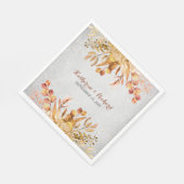 Serviette En Papier Jardin d'automne serviettes de mariage (Coin)