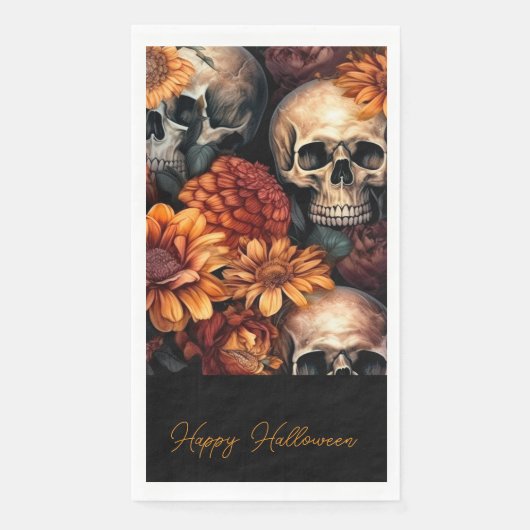 Serviette En Papier Jardin de crânes (Devant)