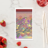 Serviette En Papier  Jardin de fleurs   (En situation)