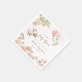 Serviette En Papier Jardin de fleurs d'oie soie Baby shower de champig (Coin)