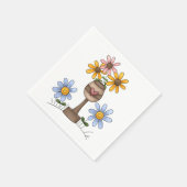 Serviette En Papier Jardin De Fleurs Papier Serviettes (Coin)
