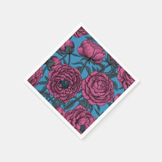 Serviette En Papier Jardin de galets (Coin)