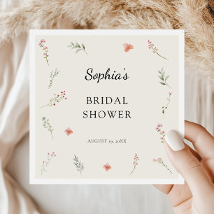 Serviette En Papier Jardin de mariage minimaliste pour une fête prénup