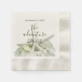 Serviette En Papier Jardin de mer Starfish Mariage Aventure commence (Devant)