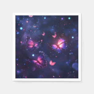 Serviette En Papier Jardin de papillons nocturnes célestes