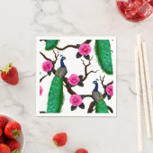 Serviette En Papier Jardin de Peacock (En situation)