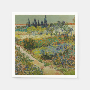 Serviette En Papier Jardin de Van Gogh à Arles Impressionniste Floral