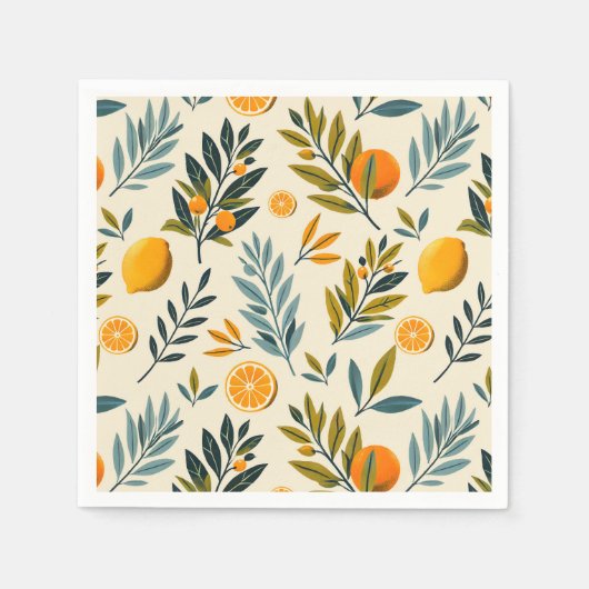 Serviette En Papier Jardin des agrumes (Devant)