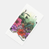 Serviette En Papier Jardin des colibris (Coin)