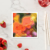 SERVIETTE EN PAPIER JARDIN DES FLEURS (En situation)