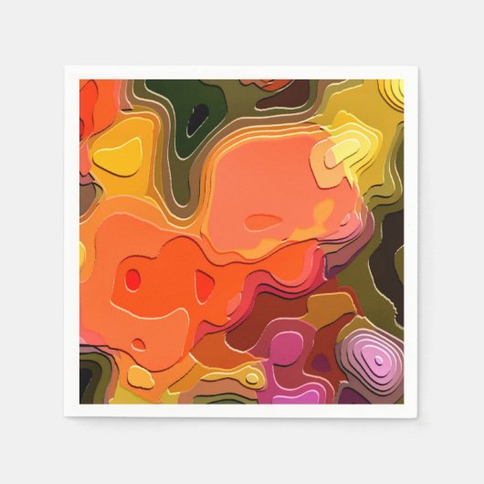 SERVIETTE EN PAPIER JARDIN DES FLEURS (Devant)