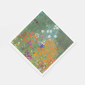 Serviette En Papier Jardin des fleurs (par Gustav Klimt) (Coin)