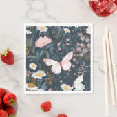 Serviette En Papier Jardin des papillons (En situation)