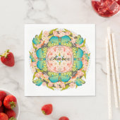 Serviette En Papier Jardin des papillons (En situation)