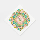 Serviette En Papier Jardin des papillons (Coin)