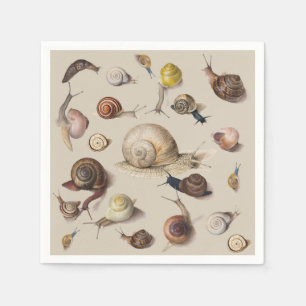 Serviette En Papier Jardin d'escargots Animaux de compagnie Gastropod 