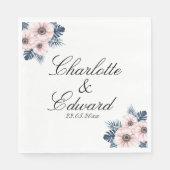 Serviette En Papier Jardin d'été Aquarelle Floral Mariage serviettes (Devant)