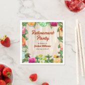 Serviette En Papier Jardin d'été de retraite pour hommes Cocktail Part (En situation)