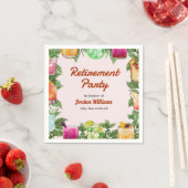 Serviette En Papier Jardin d'été de retraite pour hommes Cocktail Part (En situation)