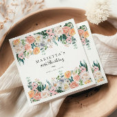 Serviette En Papier Jardin élégant Flore verdure 90e fête d'anniversai