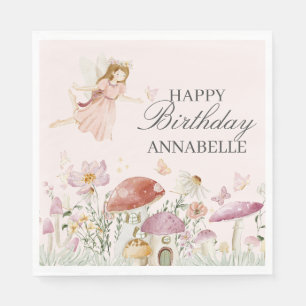 Serviette En Papier Jardin Fairy Anniversaire Napkin Décor Fête Favori
