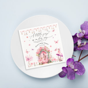 Serviette En Papier Jardin Fleur Fée Forêt Enchantée Naples