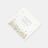 Serviette En Papier Jardin Fleur sauvage de printemps Floral minimalis