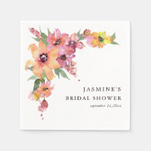Jardin Floral Aquarelle Coloré de Mariage