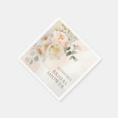 Serviette En Papier Jardin Floral Eucalyptus Fête des mariées (Coin)