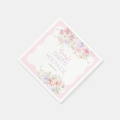 Serviette En Papier Jardin Floral Wavy Fleur sauvage Fête des mariées (Coin)