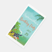 Serviette En Papier Jardin frais thème Anniversaire (Coin)