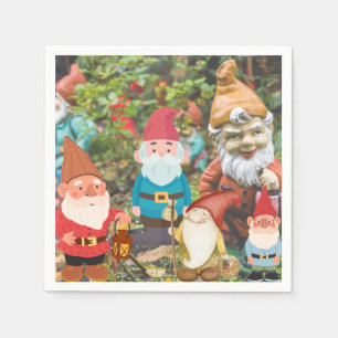 Serviette En Papier Jardin Gnome
