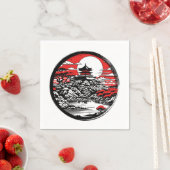 Serviette En Papier Jardin japonais (En situation)