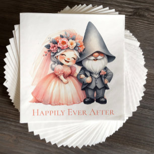 Serviette En Papier Jardin mignon Gnome Woodland Mariage d'été
