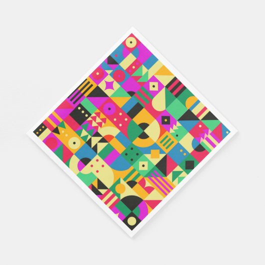 Serviette En Papier Jardin moderne Abstrait (Coin)